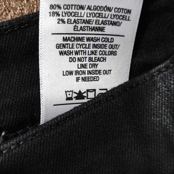 Hudson Noa High Rise Straight Crop Coated Black Jeans NEW WITH TAGS SIZE… - Picture 4 of 8